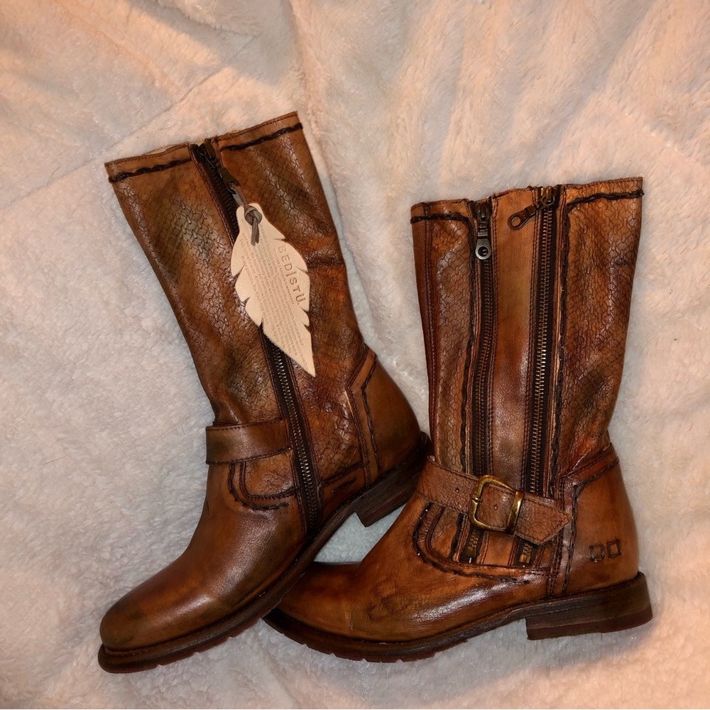 Bed stu hustle boots - rare teak Rowan multi color! NIB, NWT, size 8m